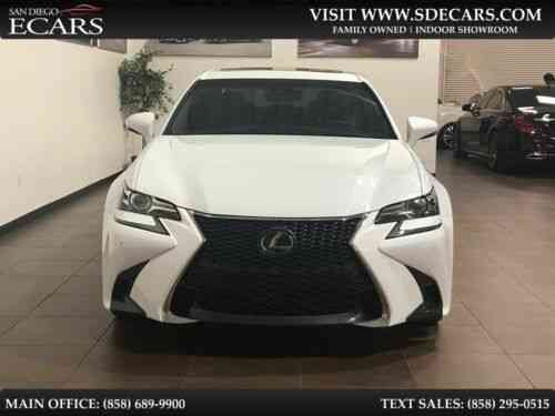 Lexus Gs 350 F Sport Pearl White On Red Interior Mark Levinson Used Classic Cars
