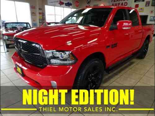 Ram 1500 Night 4x4 Crew Cab 5 7 Box Miles Red 5 7l V8 Used Classic Cars