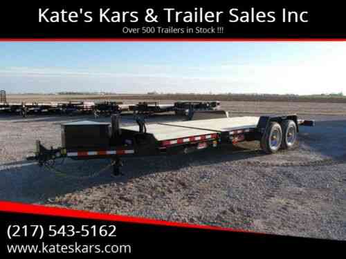 B-b Trailers 83x22 Tiltbed Trailer 20, 000 Lb Gvwr Tube: Vans, SUVs ...