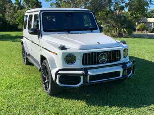 Mercedes G63 Amg White Exterior Designo Red Leather Diamond Used Classic Cars