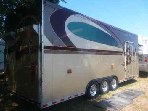 30 Ft Triple Axle Enclosed Car Trailer Hauler 2001: Vans, SUVs, and ...