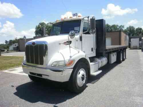 Peterbilt 348 26ft. Flat Bed Tandem Axles Low Miles: Vans, SUVs, And ...