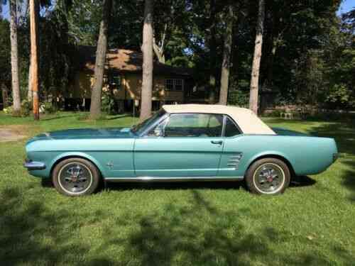 Ford Mustang Convertible Green Rwd Automatic (1966): Used Classic Cars