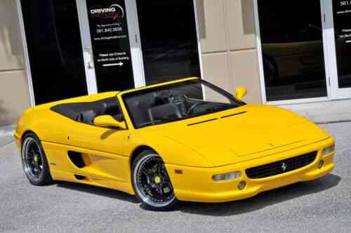 Ferrari F355 Spider F1 Yellow Black Tubi Exhaust Serviced Used Classic Cars