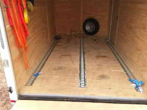 7 X 12 Enclosed Motorcycle Trailer E Track Tie Down System Vans
