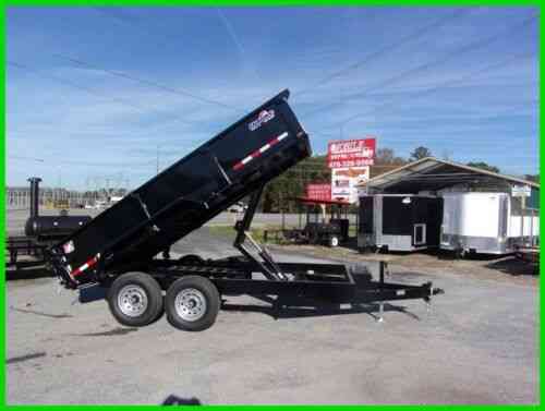 7x14 Heavy Duty Hawke Dump Trailer 12k Gvwr Scissor: Vans, SUVs, and ...