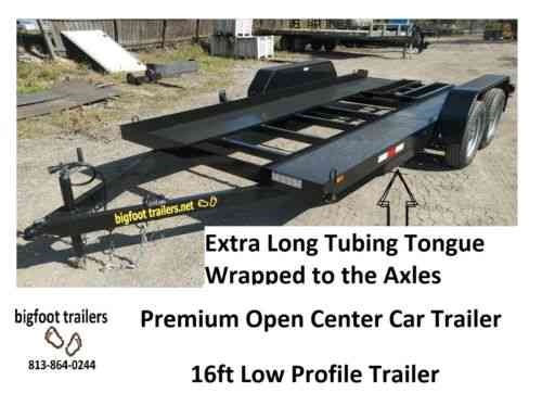 Car Trailer 7x16 Hauler Open Flatbed 18 Ft 16 7k: Vans, SUVs, and ...