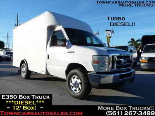 Ford 50 Cutaway Diesel Box Truck 12 Footer 08 Ford 50 Vans Suvs And Trucks Cars