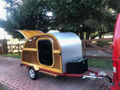 Teardrop Camper Custom “woody” Tear Drop Trailer This: Vans, SUVs, and ...