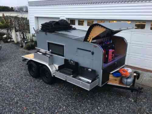 Teardrop Trailer Toy Hauler Camping Camper Handcrafted: Vans, SUVs, and ...